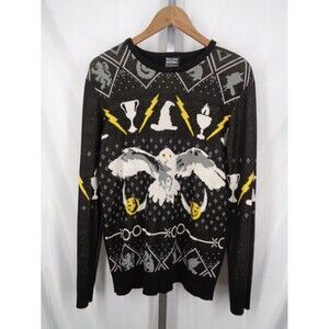 Box Lunch Harry Potter Hedwig Golden Snitch Sweater Size Small Men Women Unisex